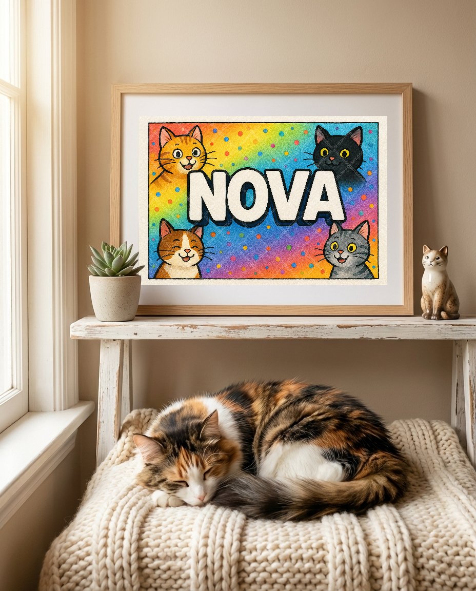 Personalized name art for Nova