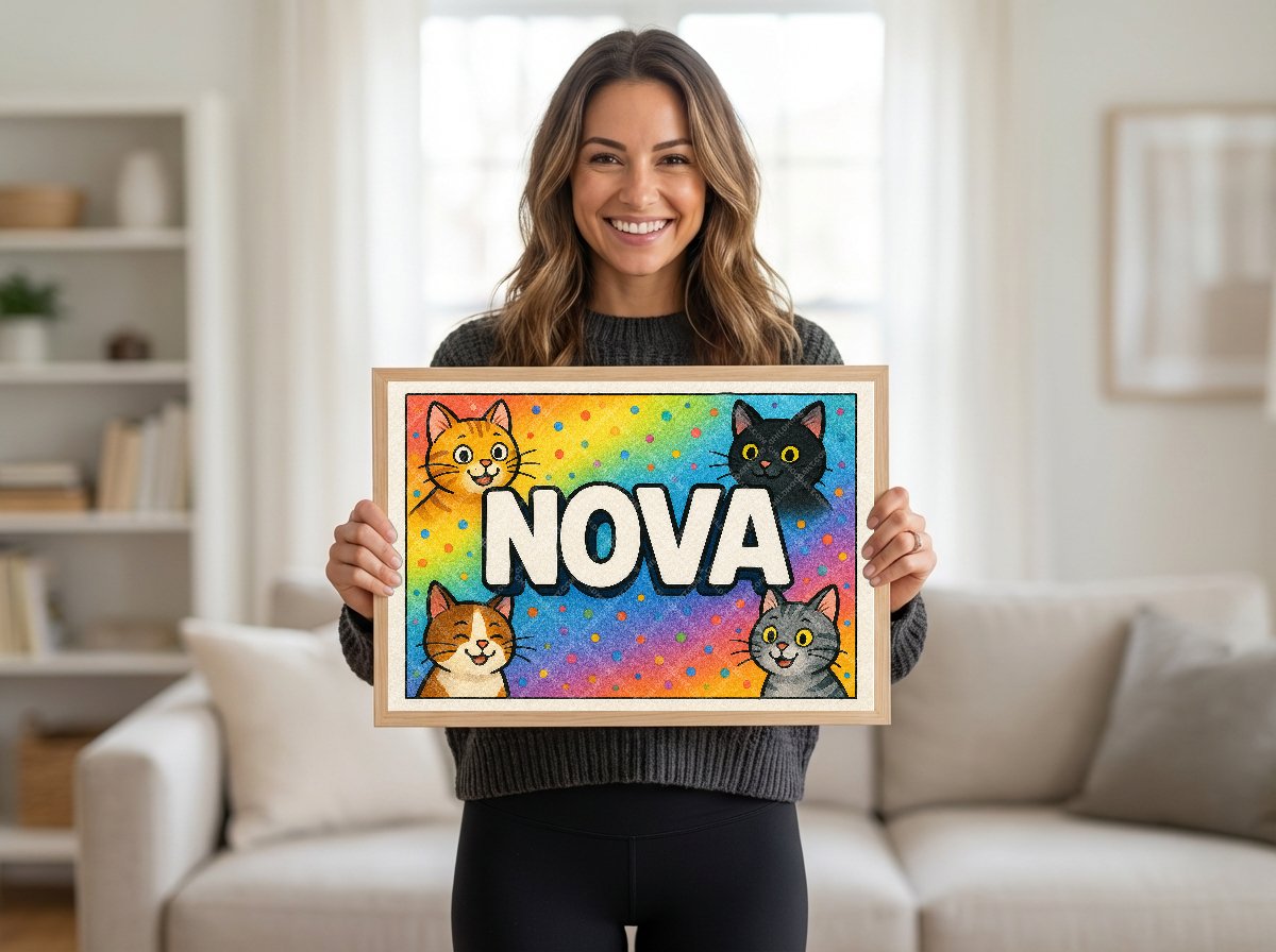 Personalized name art for Nova
