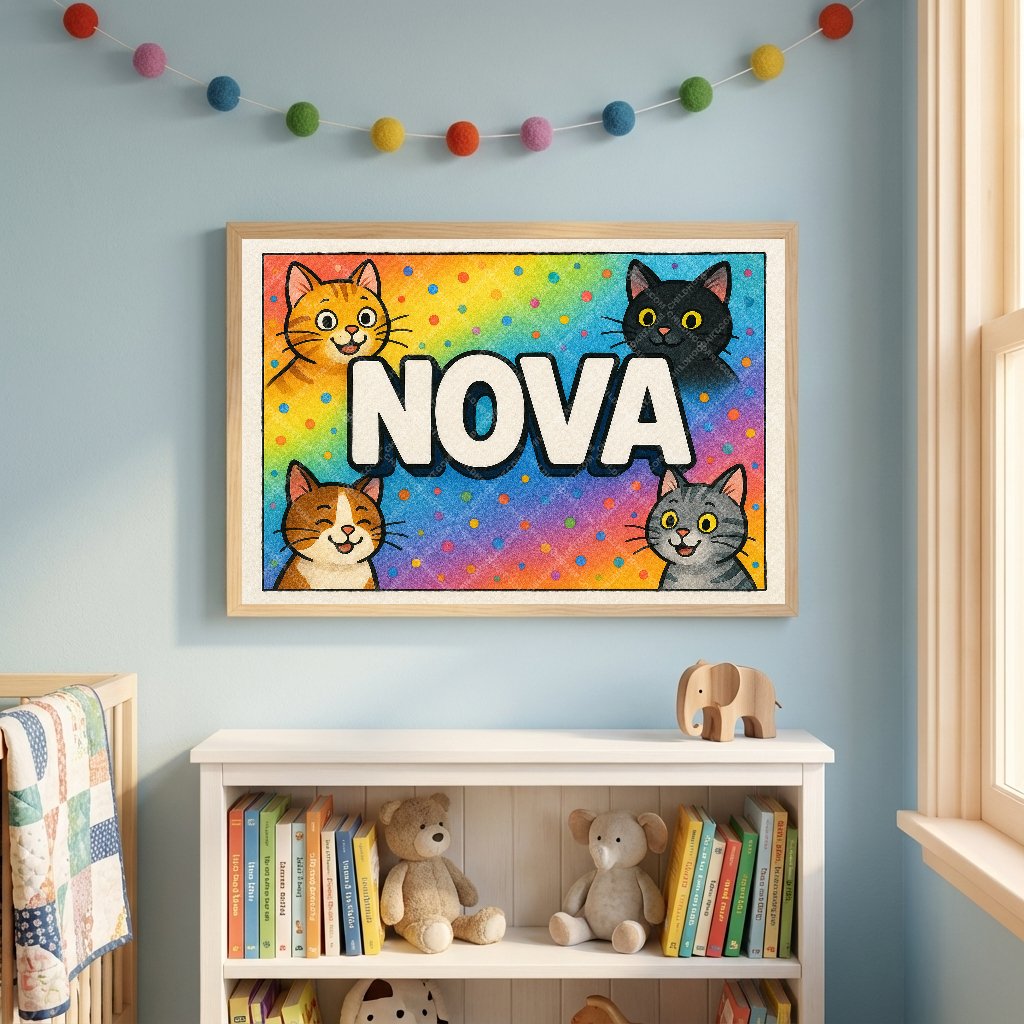 Personalized name art for Nova