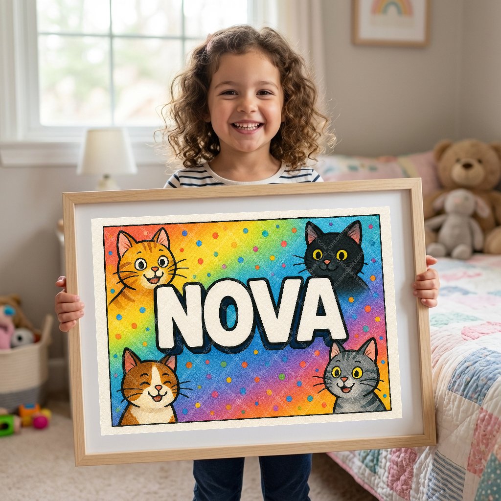 Personalized name art for Nova