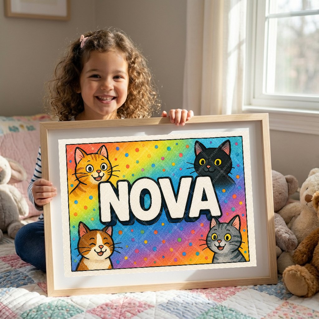 Personalized name art for Nova