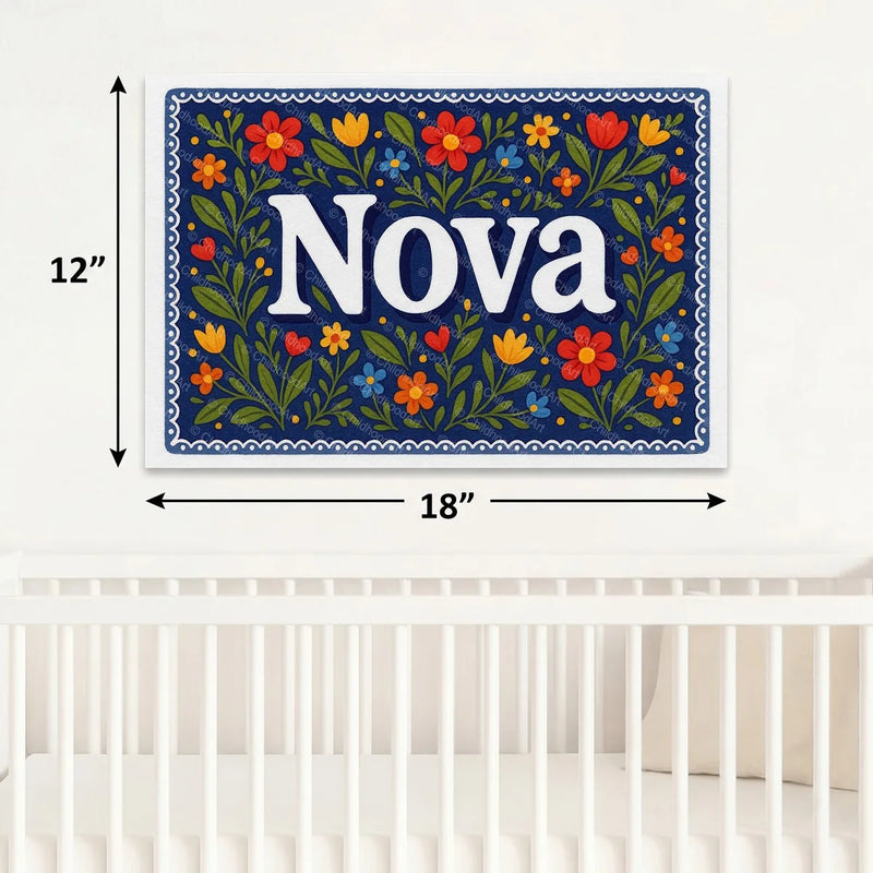 Calm personalized name art for Nova