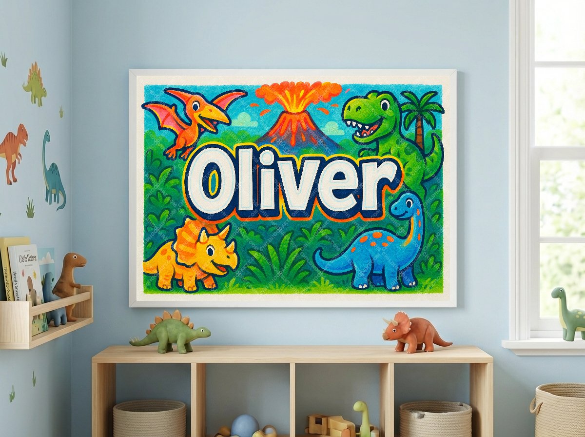 Personalized name art for Oliver