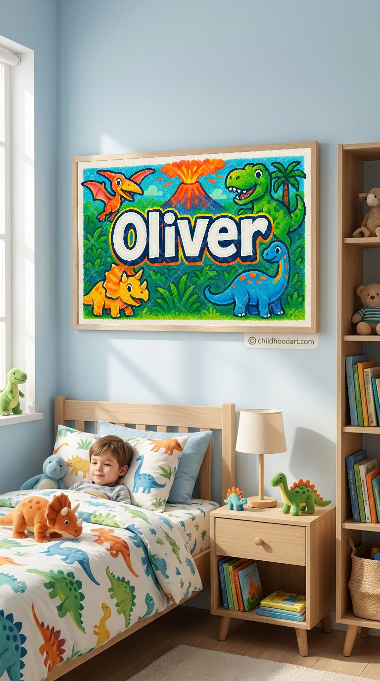 Personalized name art for Oliver