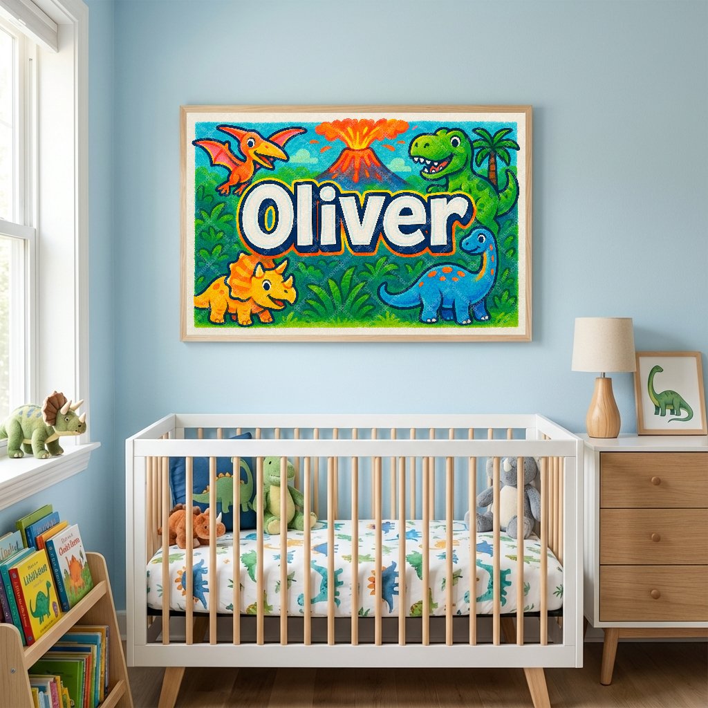 Personalized name art for Oliver