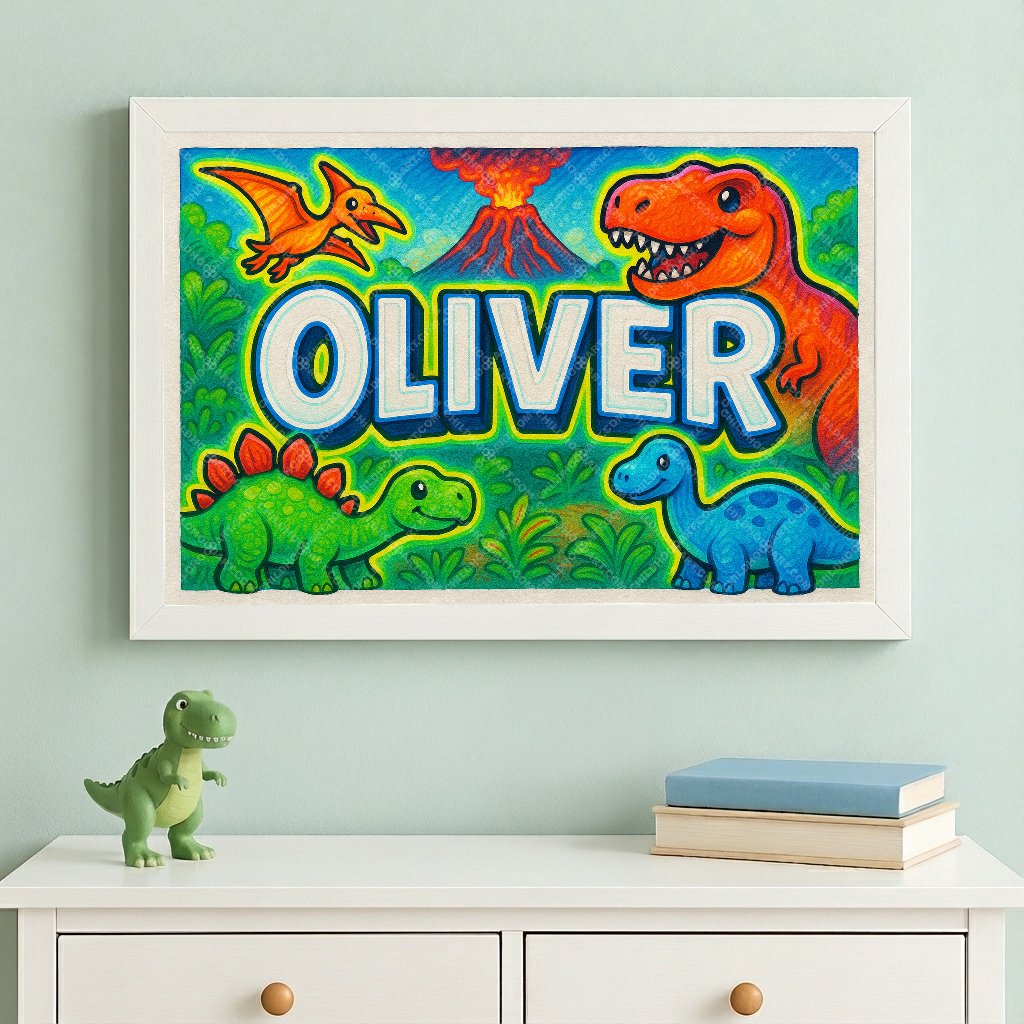 Personalized name art for Oliver