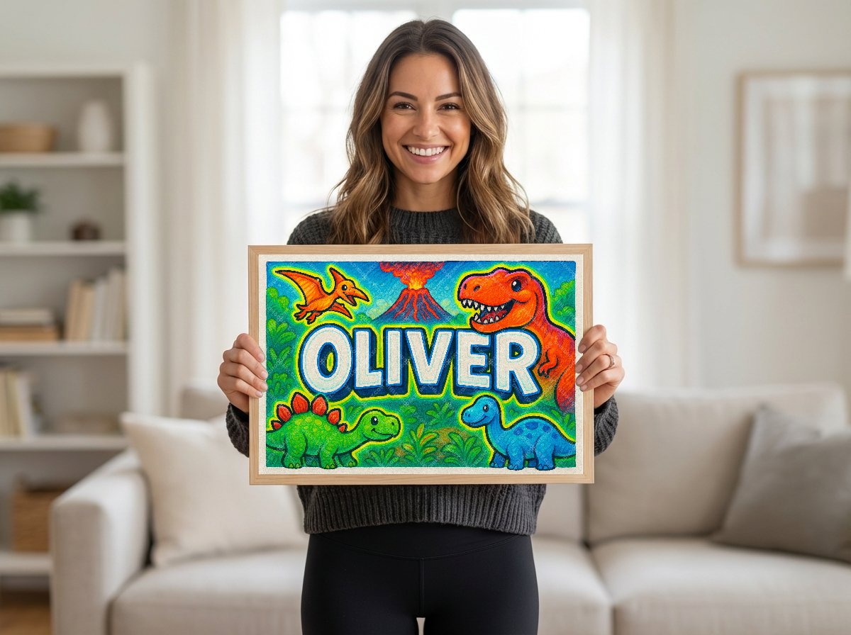 Personalized name art for Oliver