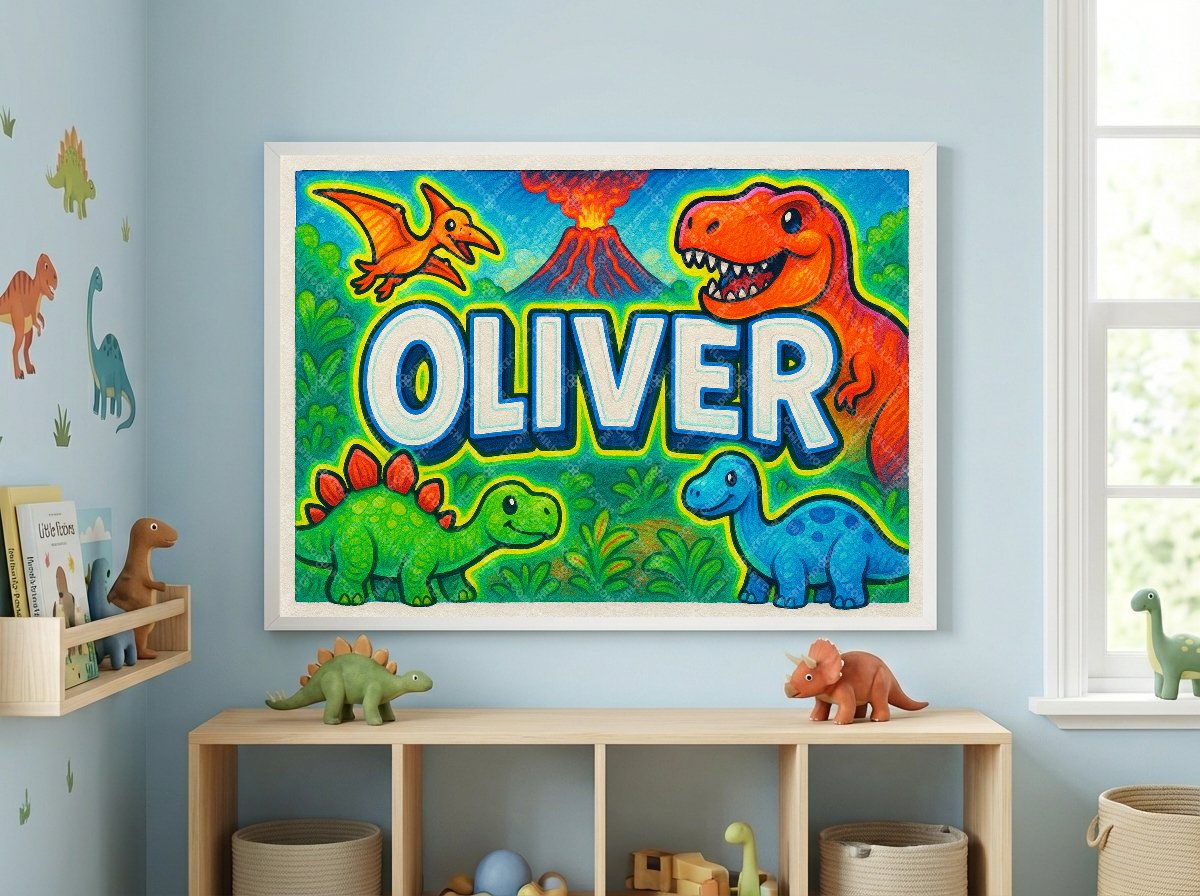 Personalized name art for Oliver
