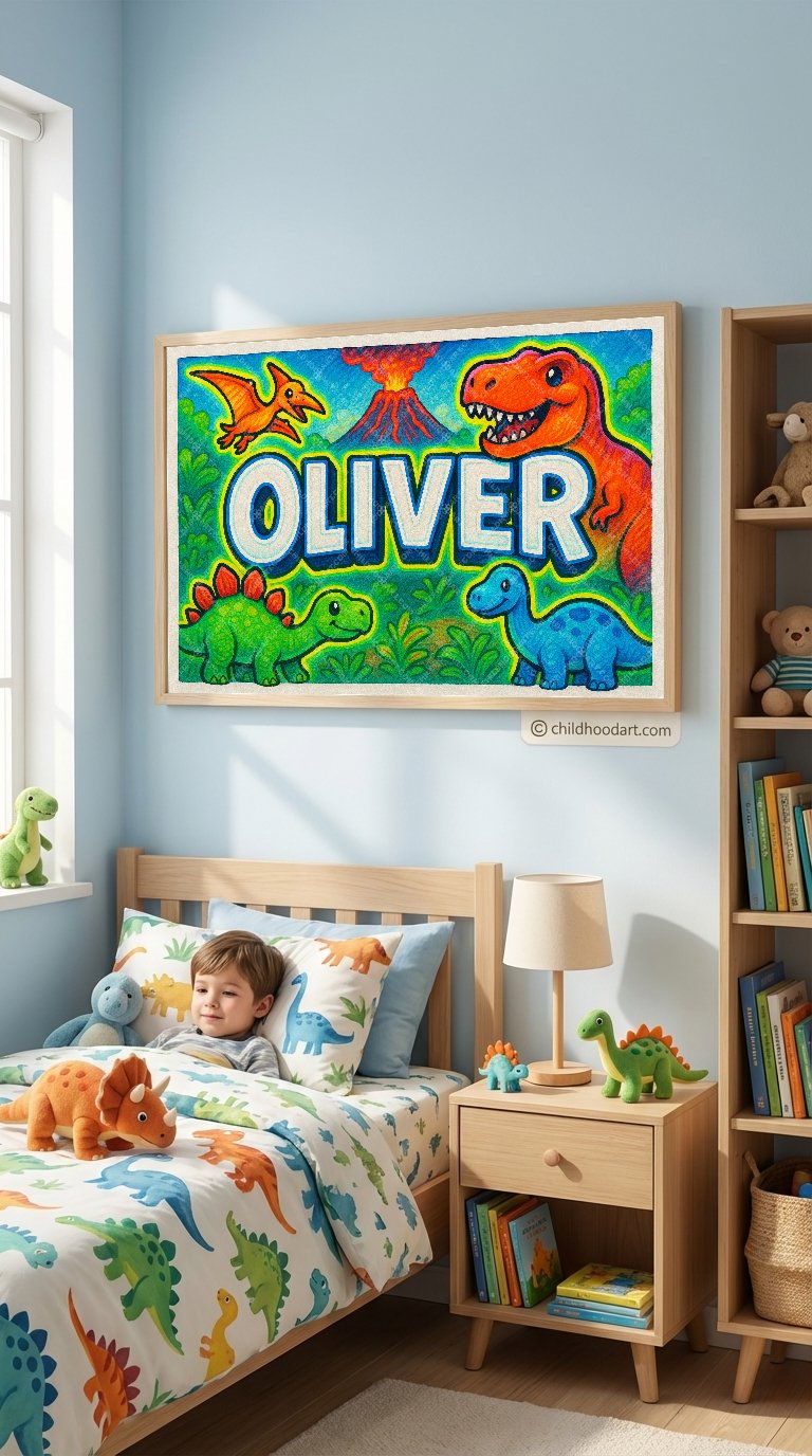 Personalized name art for Oliver