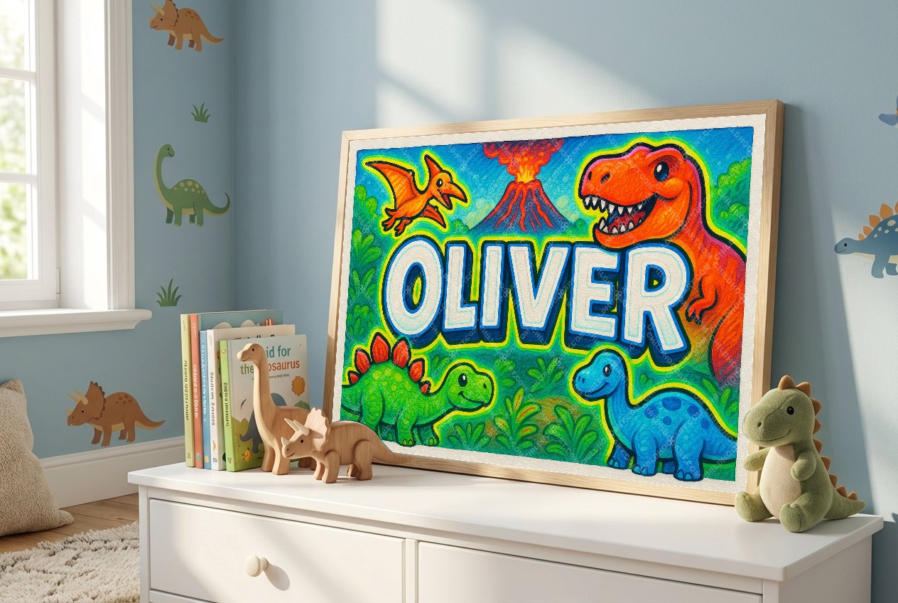 Personalized name art for Oliver