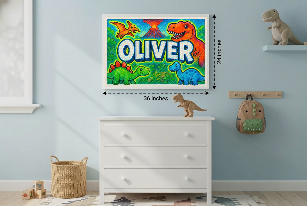 Personalized name art for Oliver