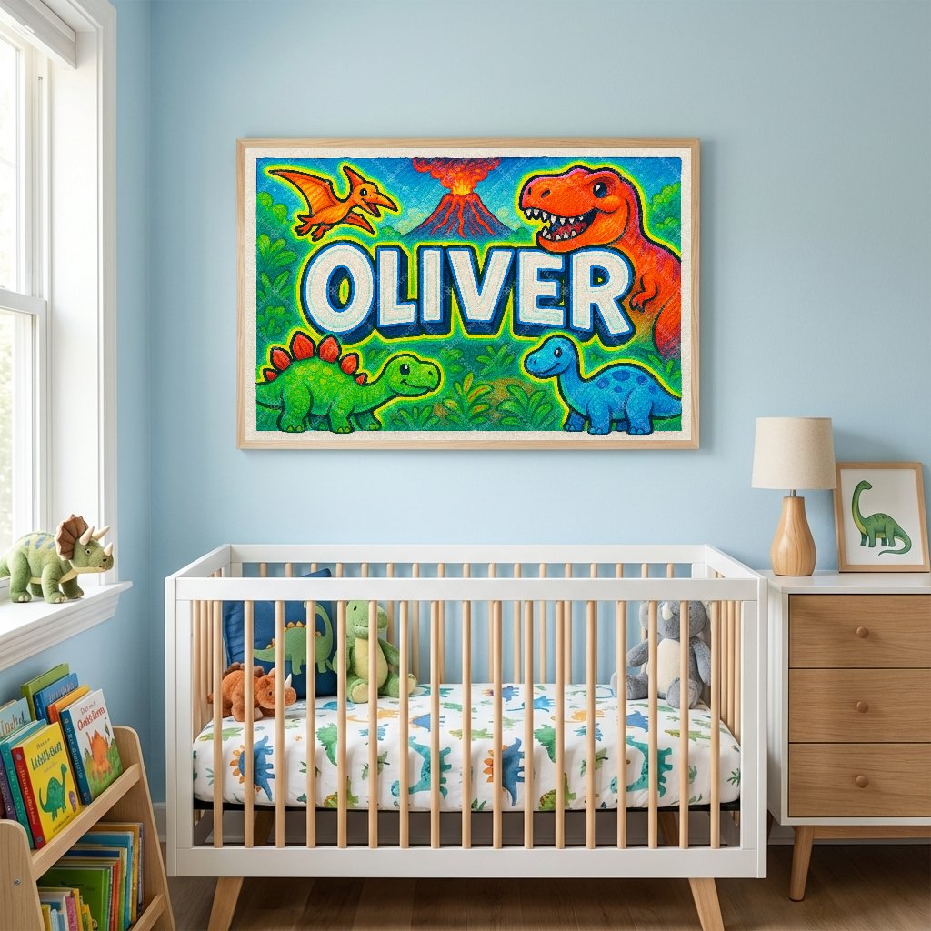 Personalized name art for Oliver