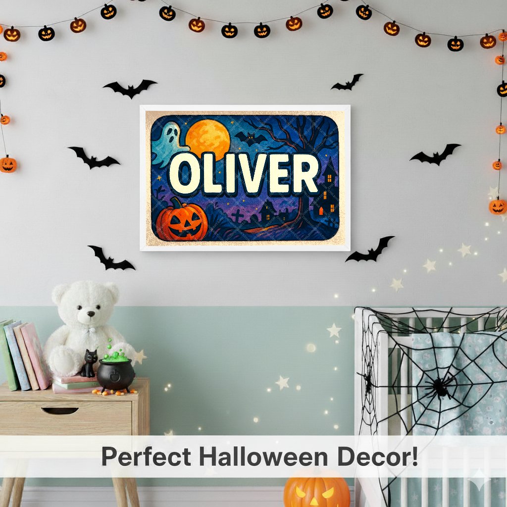 Personalized name art for Oliver