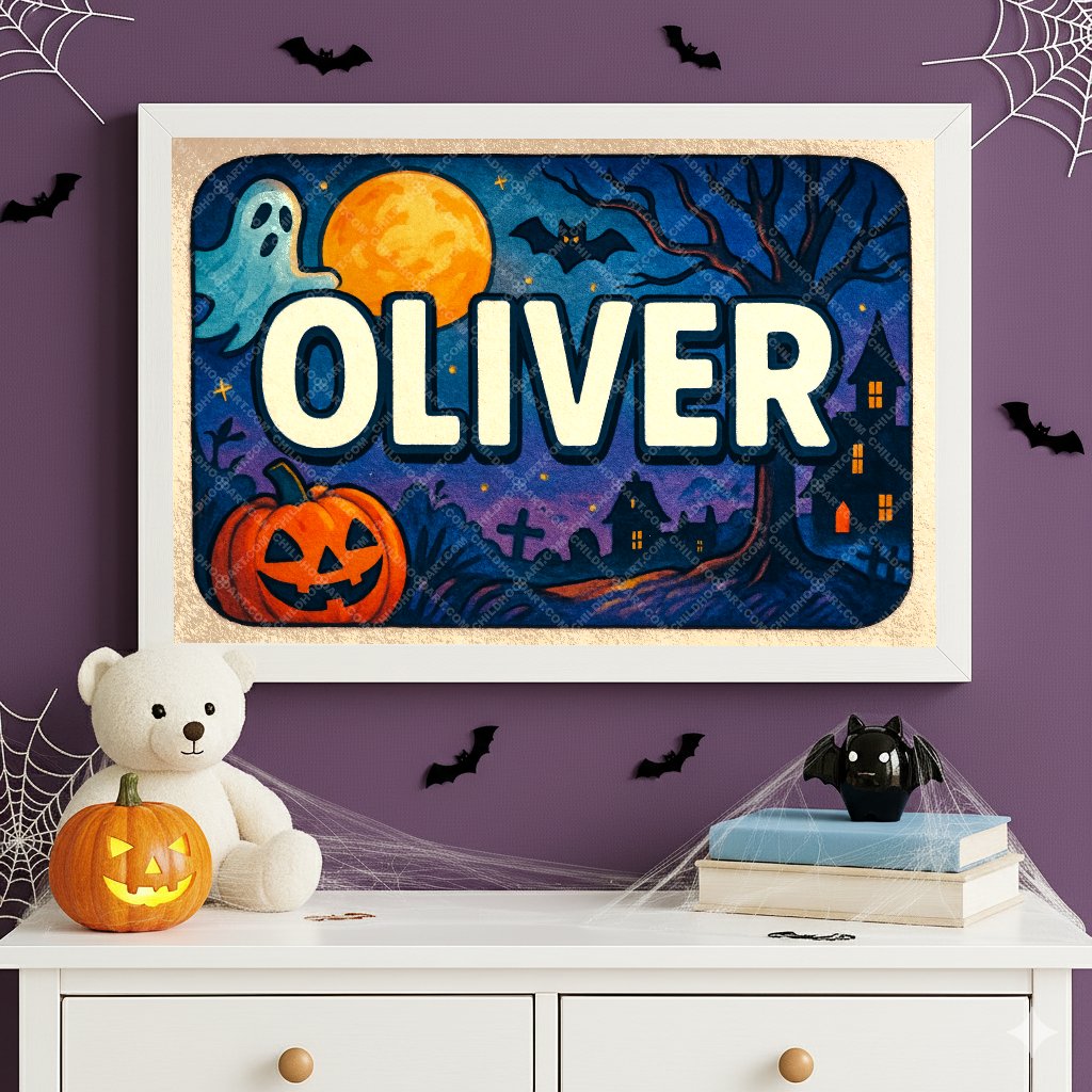 Personalized name art for Oliver