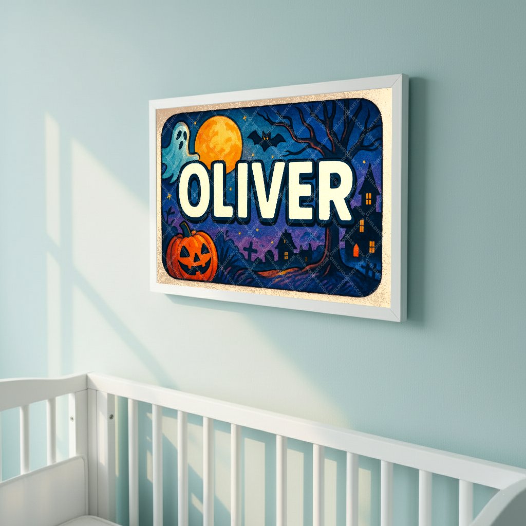 Personalized name art for Oliver