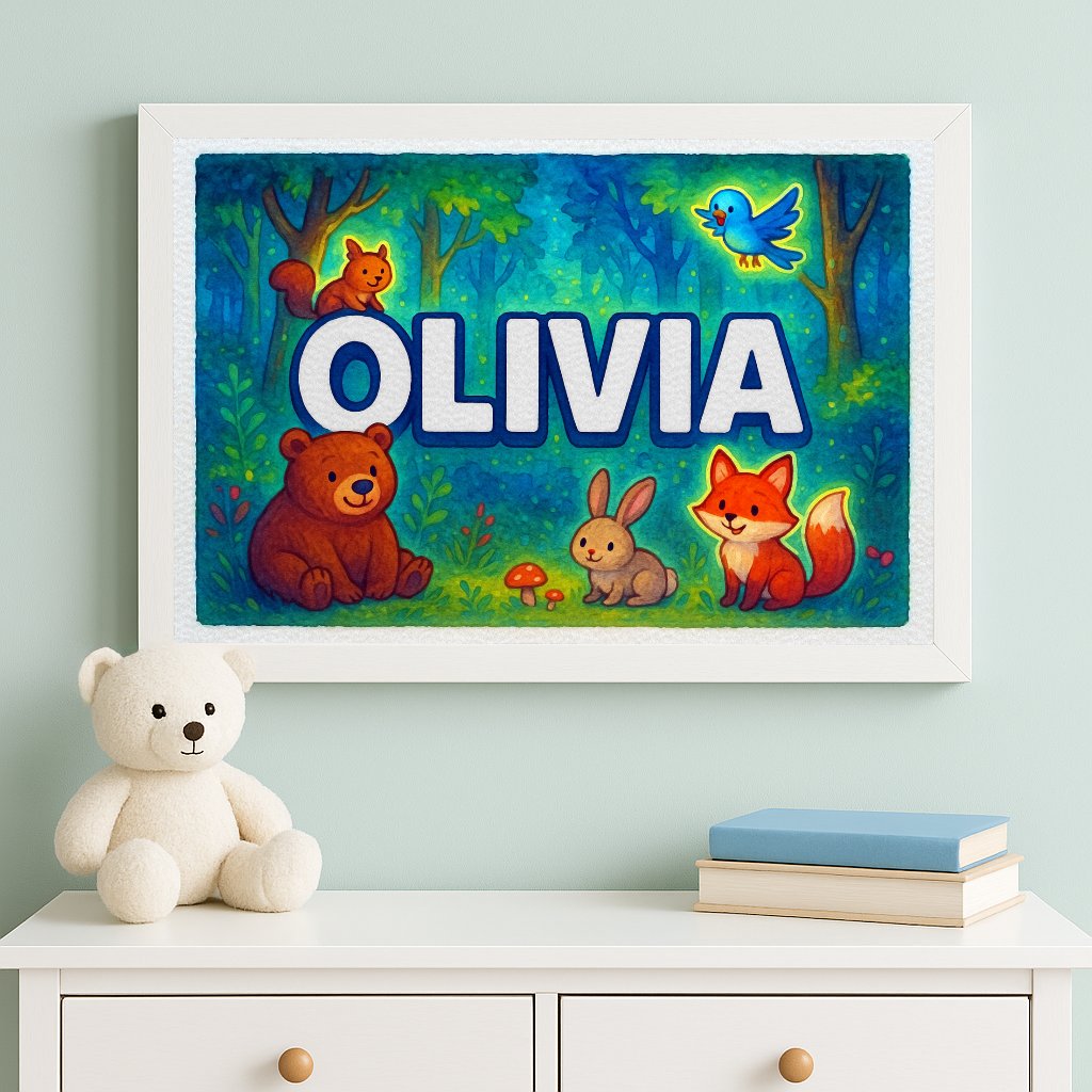Personalized name art for Olivia