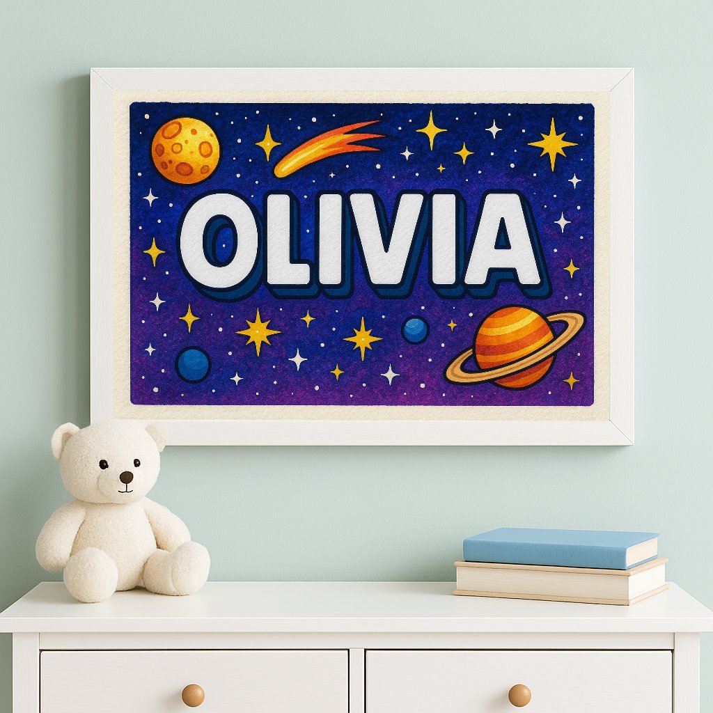 Personalized name art for Olivia