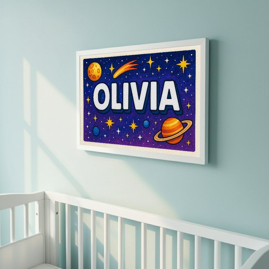 Personalized name art for Olivia
