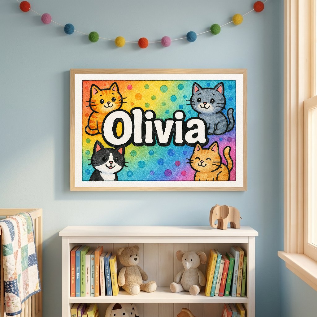 Personalized name art for Olivia