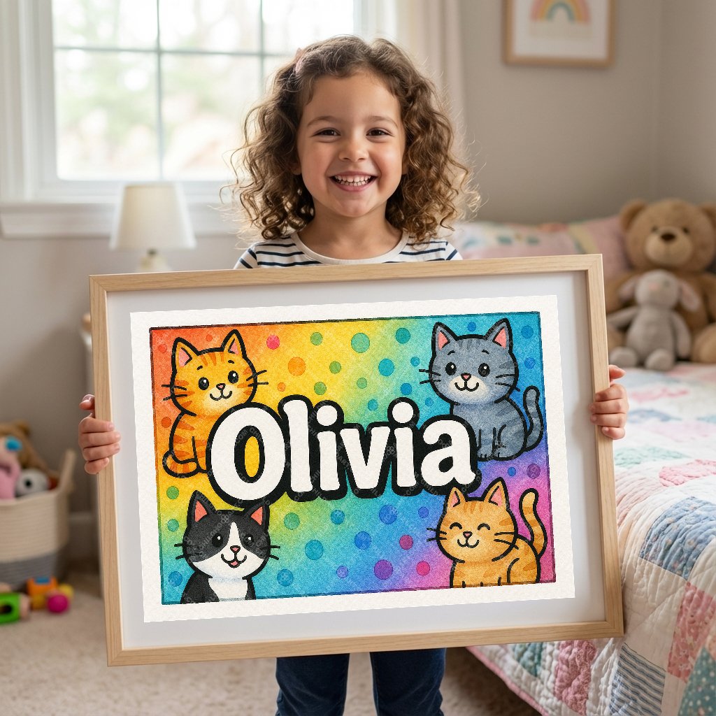 Personalized name art for Olivia