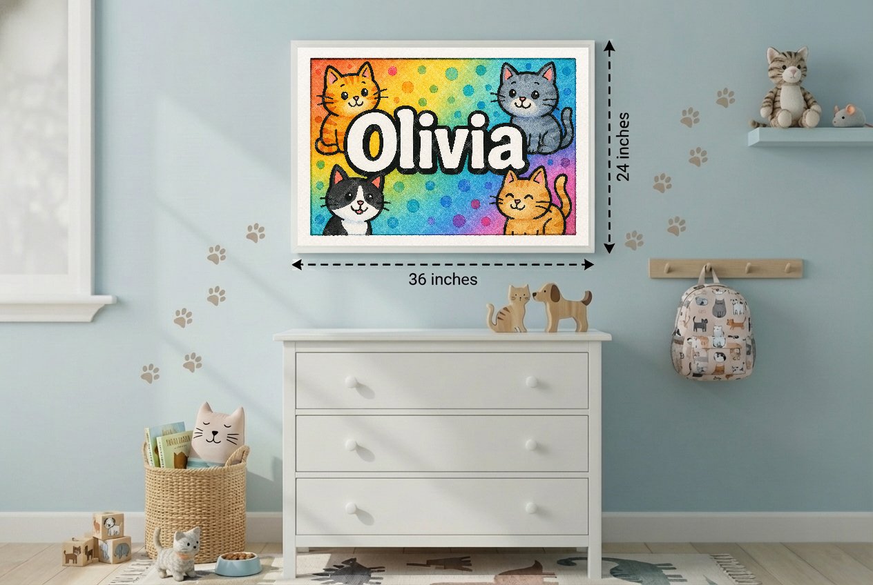 Personalized name art for Olivia