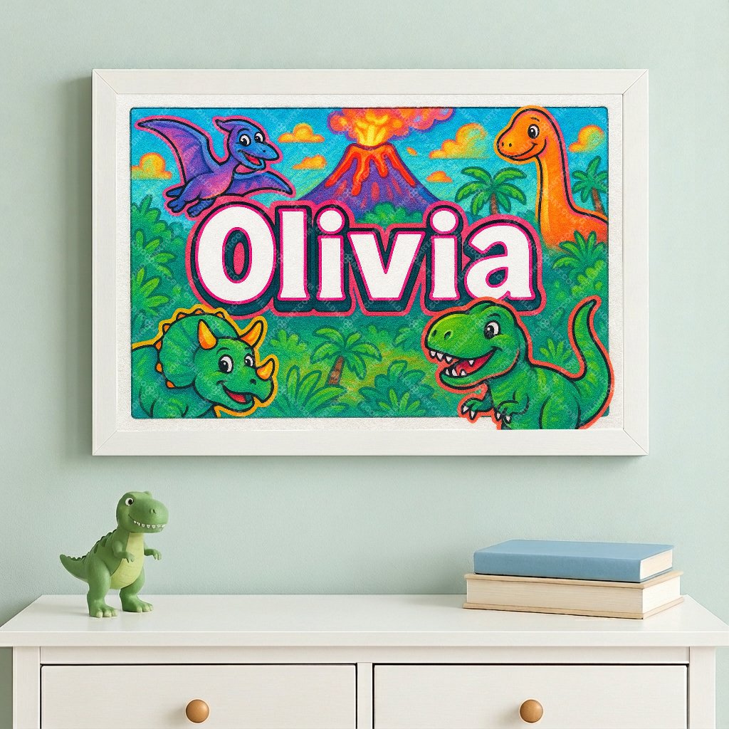 Personalized name art for Olivia