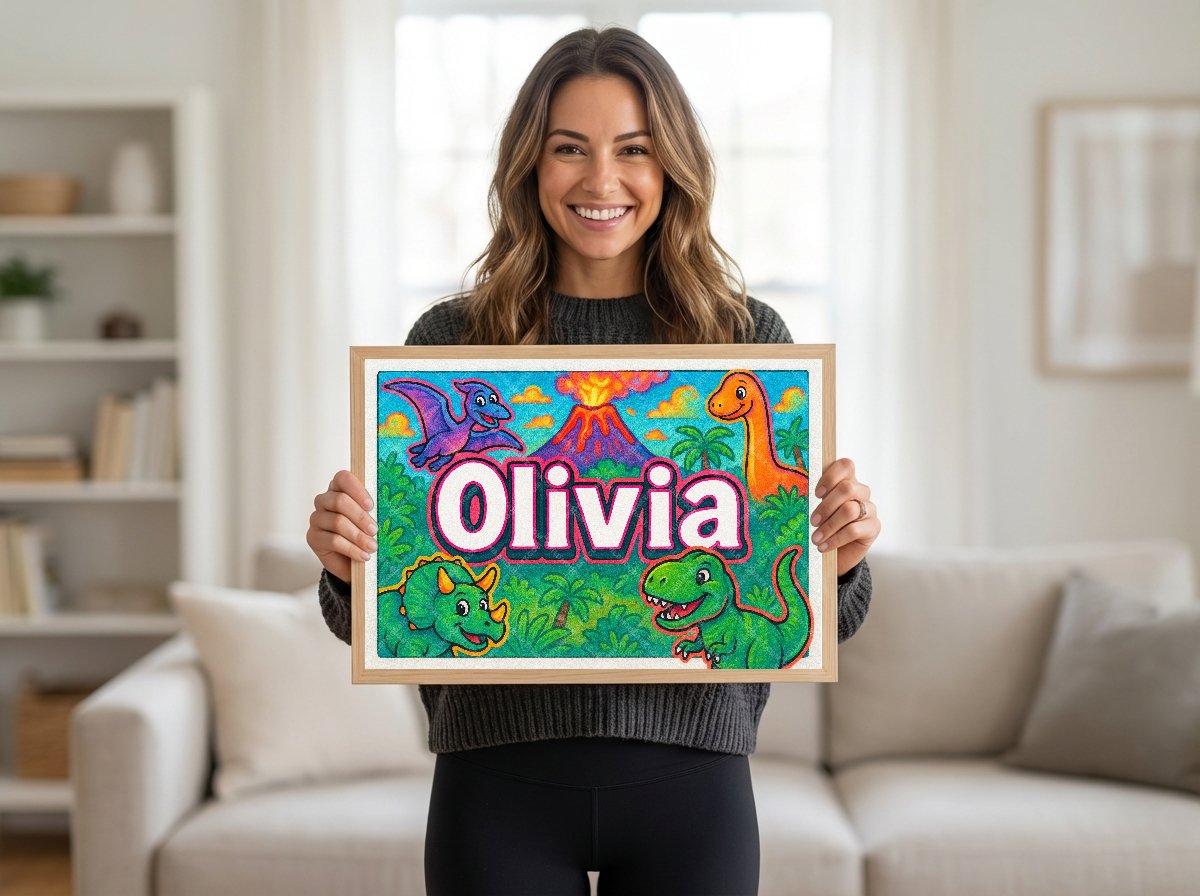 Personalized name art for Olivia