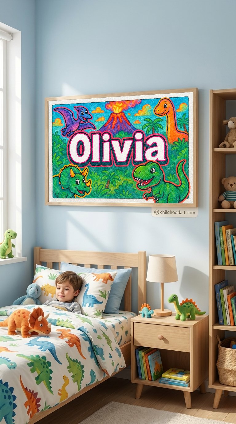 Personalized name art for Olivia