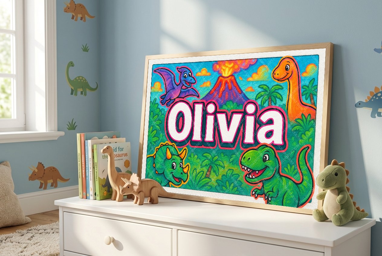 Personalized name art for Olivia