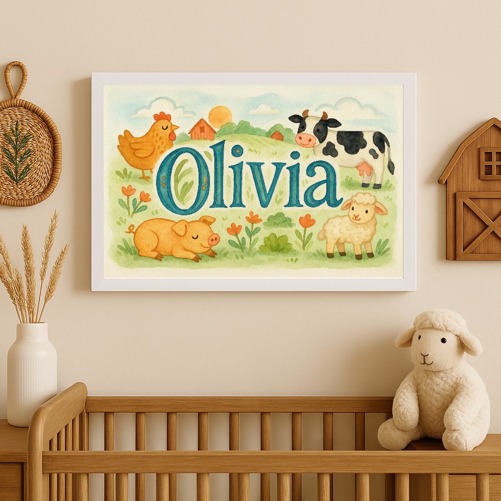Olivia's Customized Farm Name Art 01
