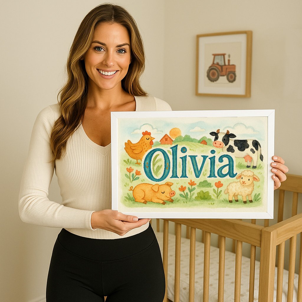Olivia's Customized Farm Name Art 01