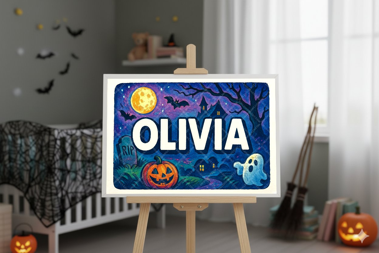 Personalized name art for Olivia