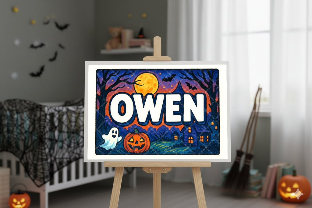 Personalized name art for Owen