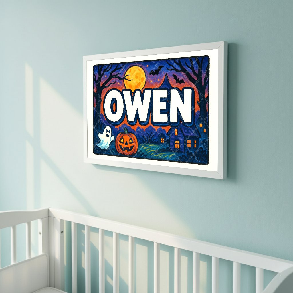 Personalized name art for Owen