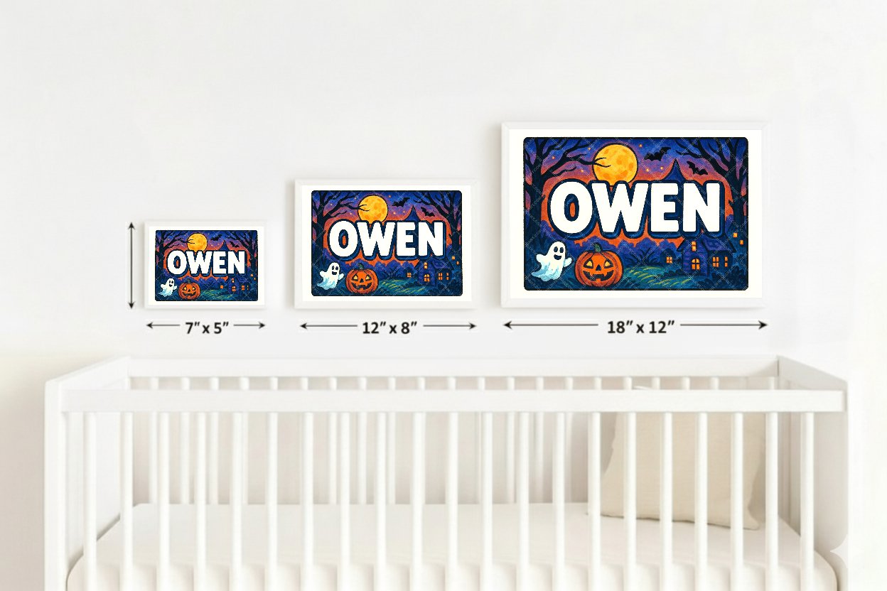 Personalized name art for Owen