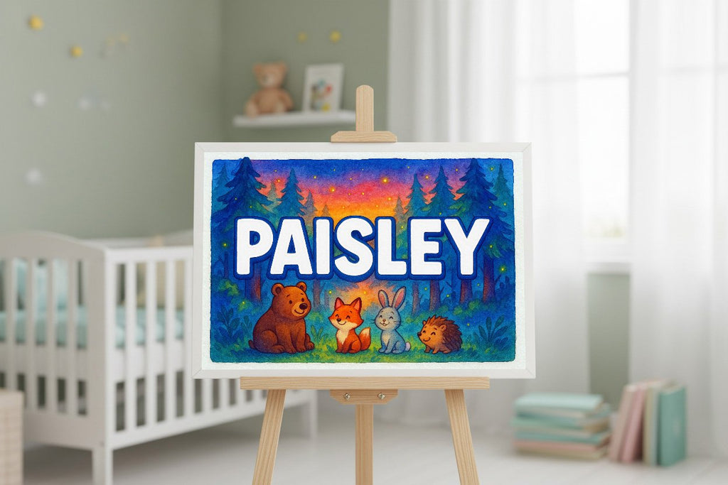 Personalized name art for Paisley