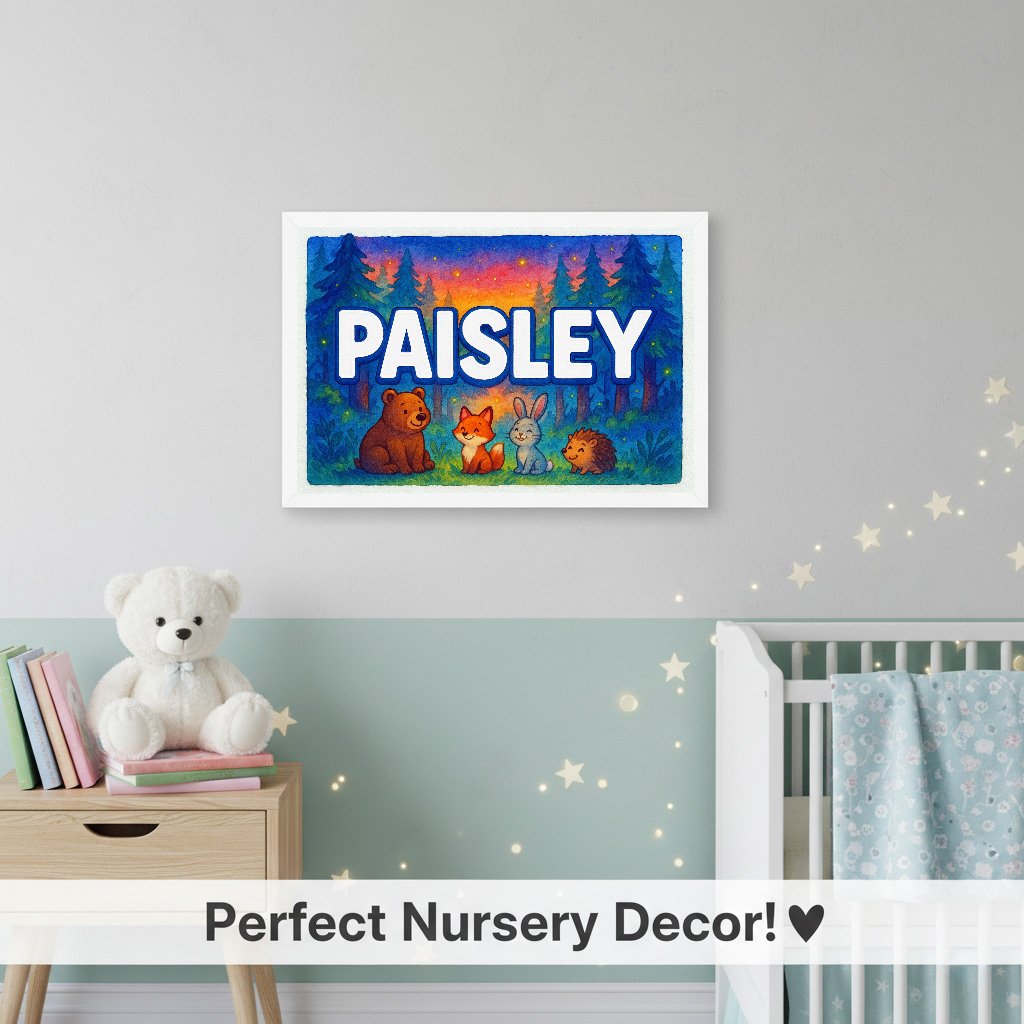 Personalized name art for Paisley