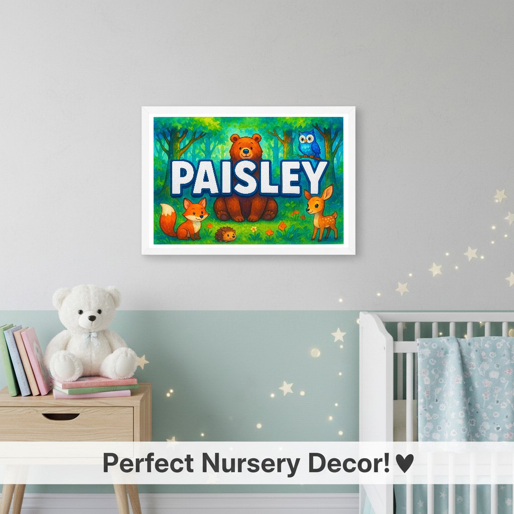 Personalized name art for Paisley
