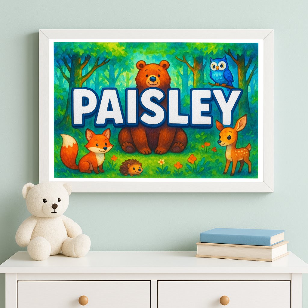 Personalized name art for Paisley