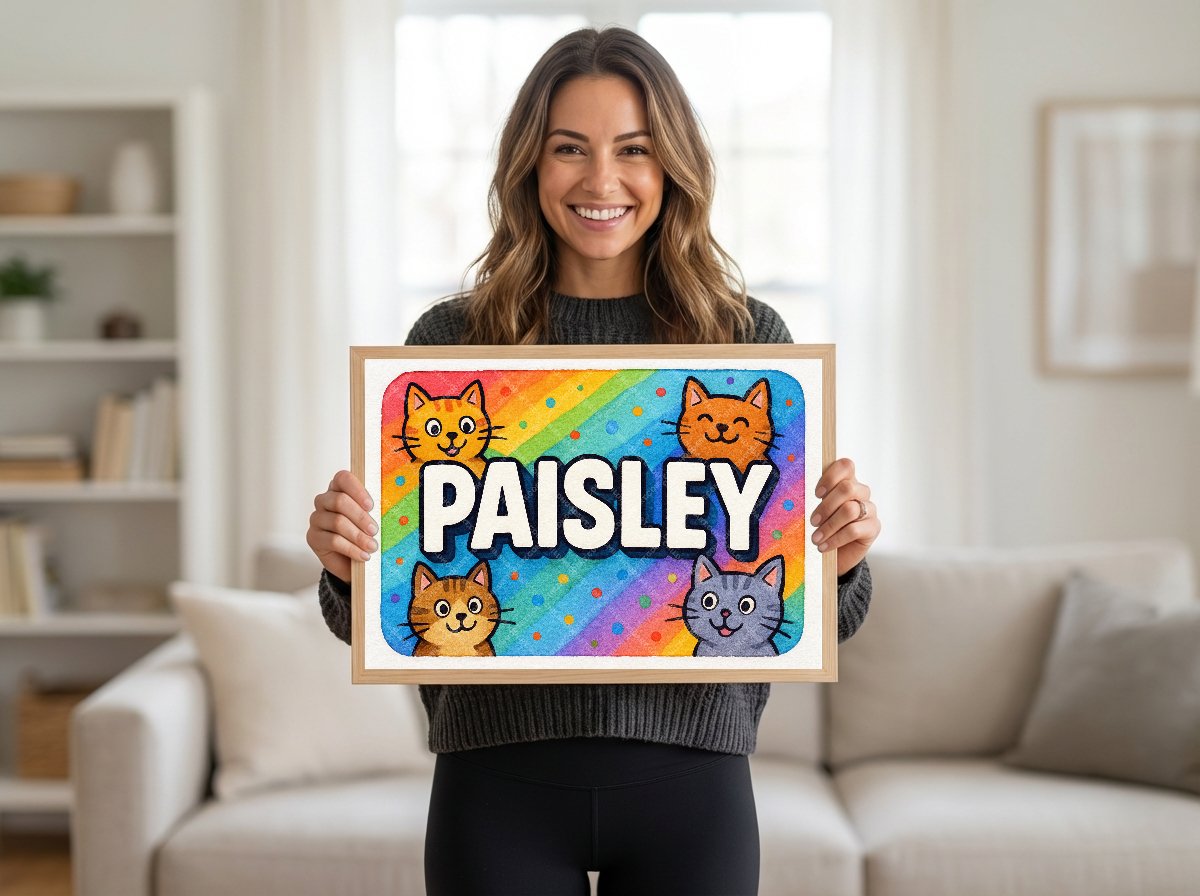 Personalized name art for Paisley