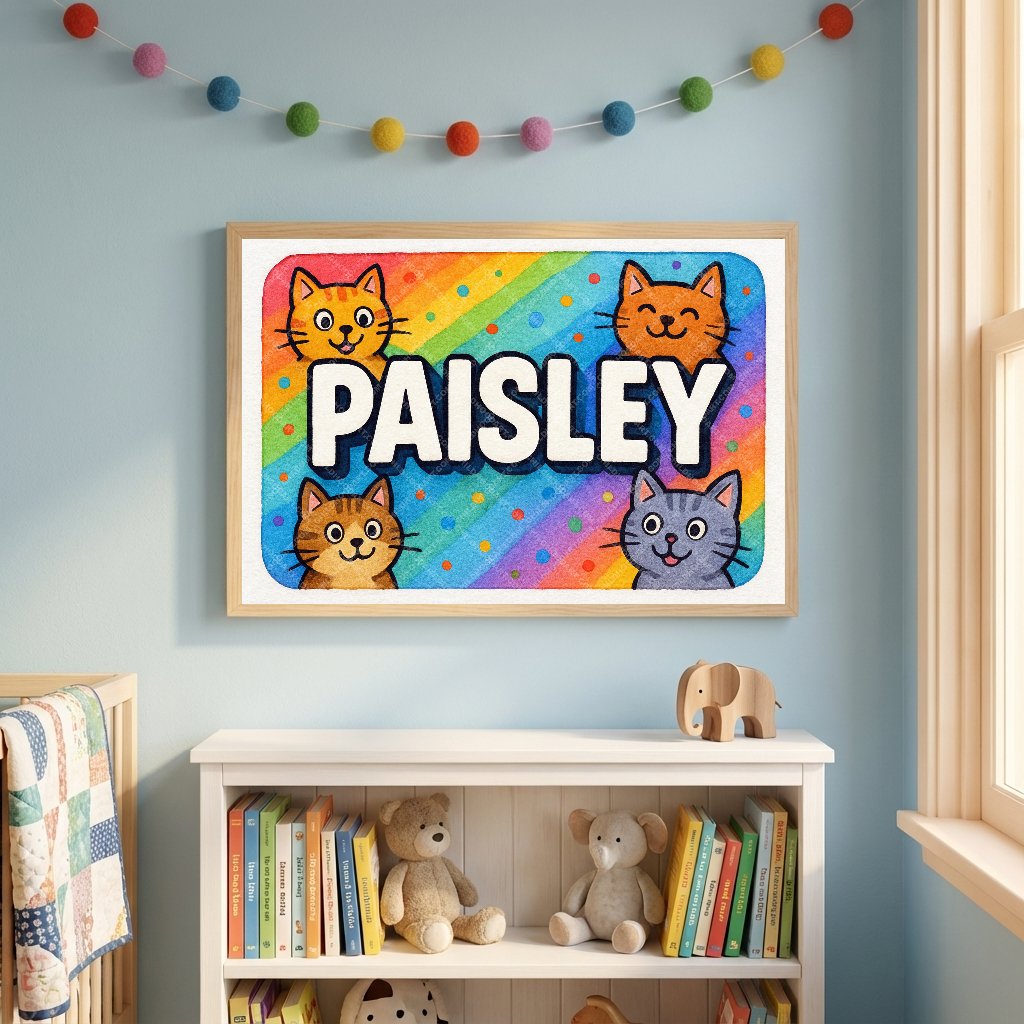 Personalized name art for Paisley