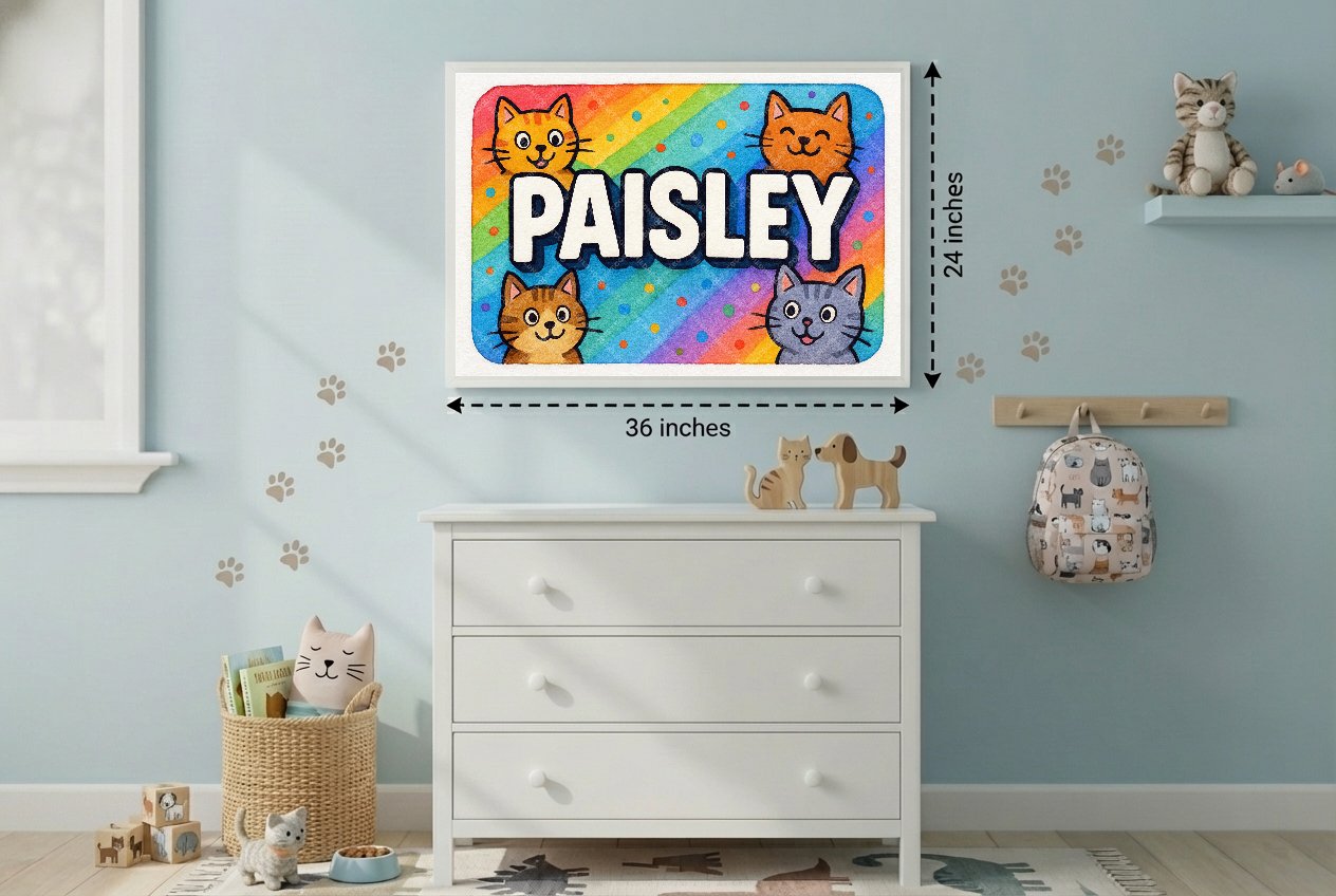 Personalized name art for Paisley