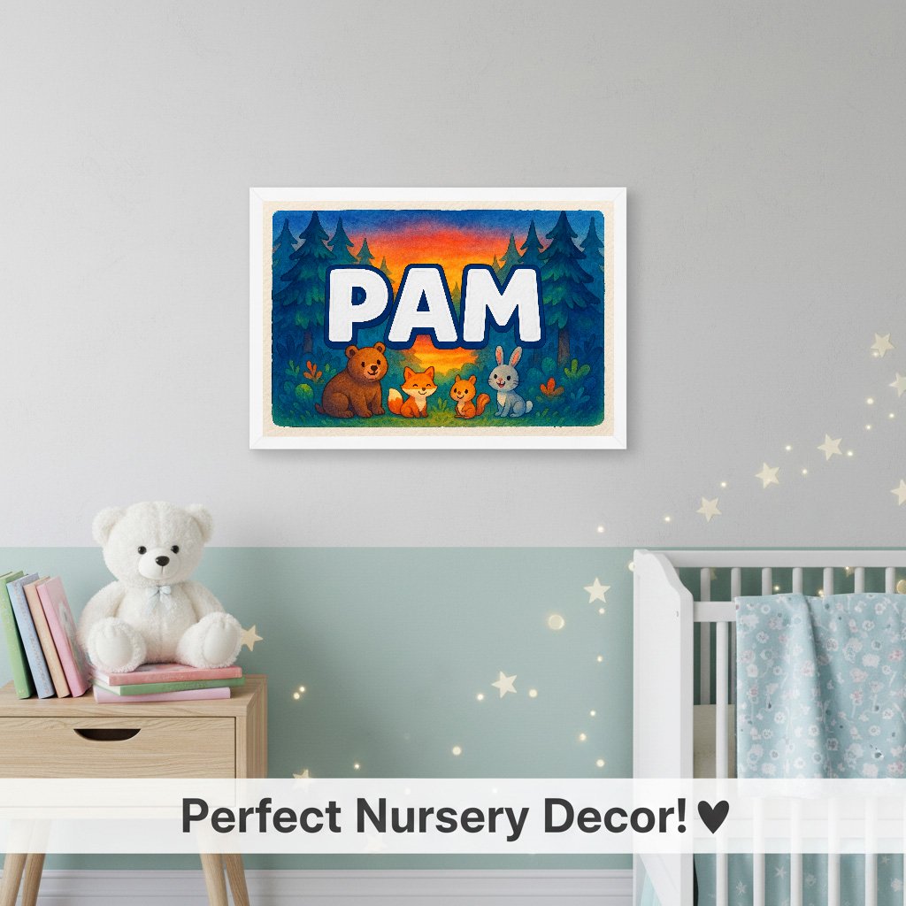 Personalized name art for Pam