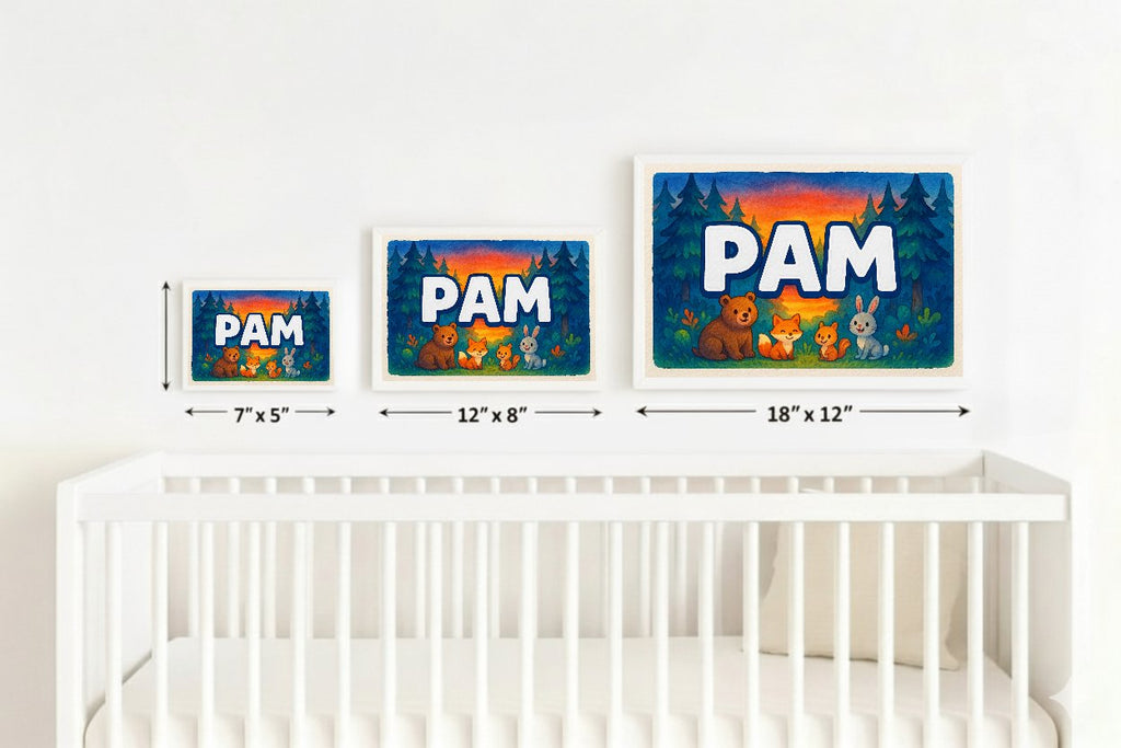 Personalized name art for Pam