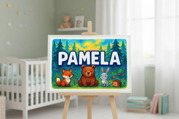 Pamela’s Personalized Forest Friends Art