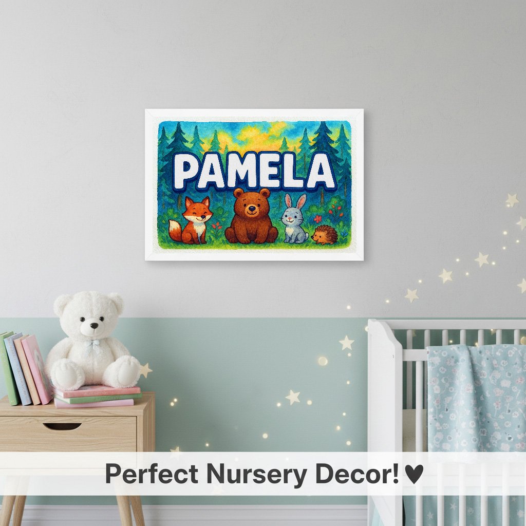 Personalized name art for Pamela