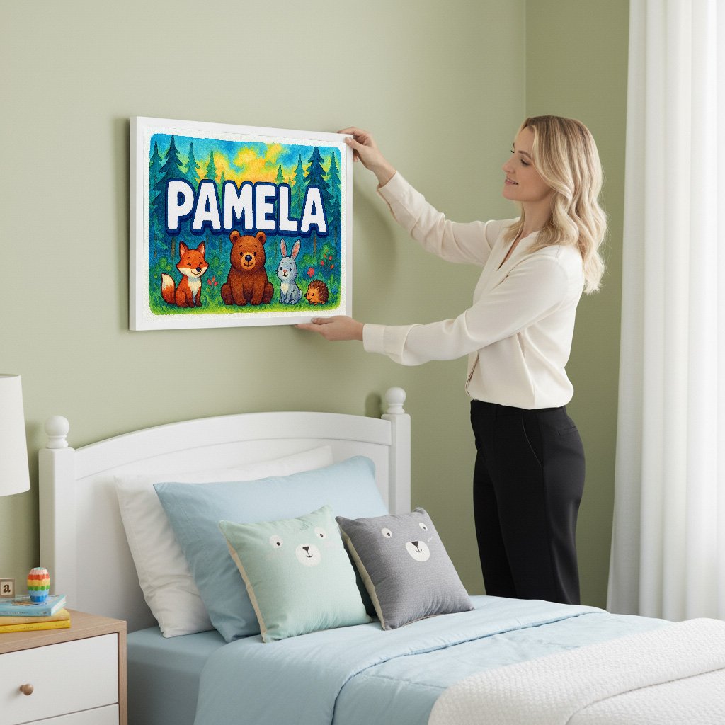 Personalized name art for Pamela