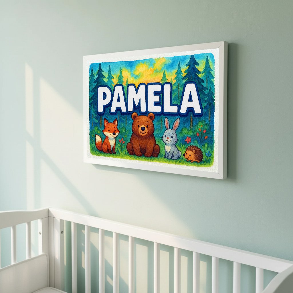Personalized name art for Pamela
