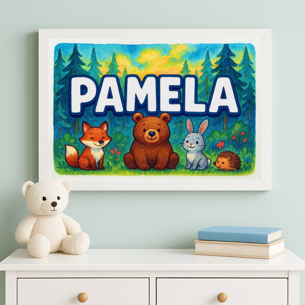 Personalized name art for Pamela
