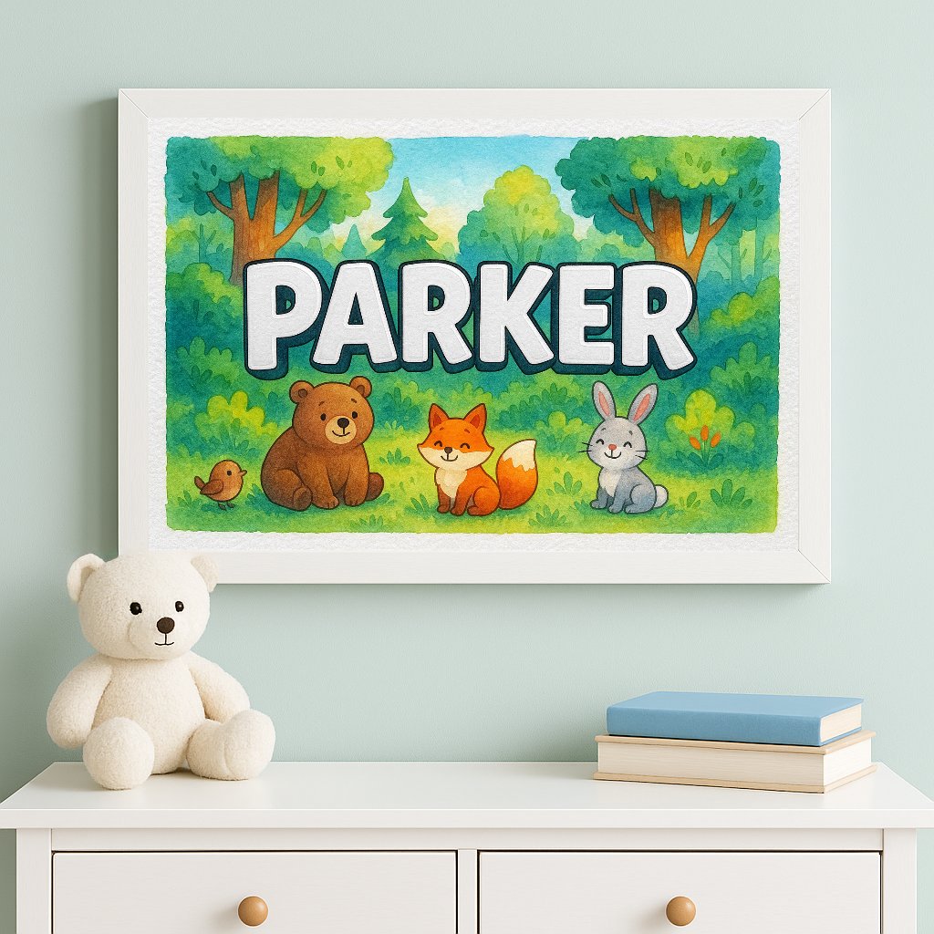 Personalized name art for Parker